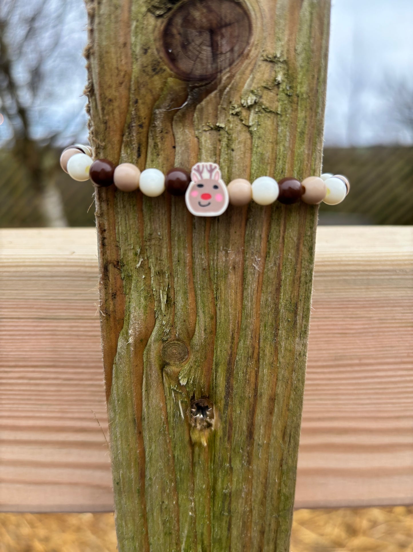 Reindeer Christmas bracelet