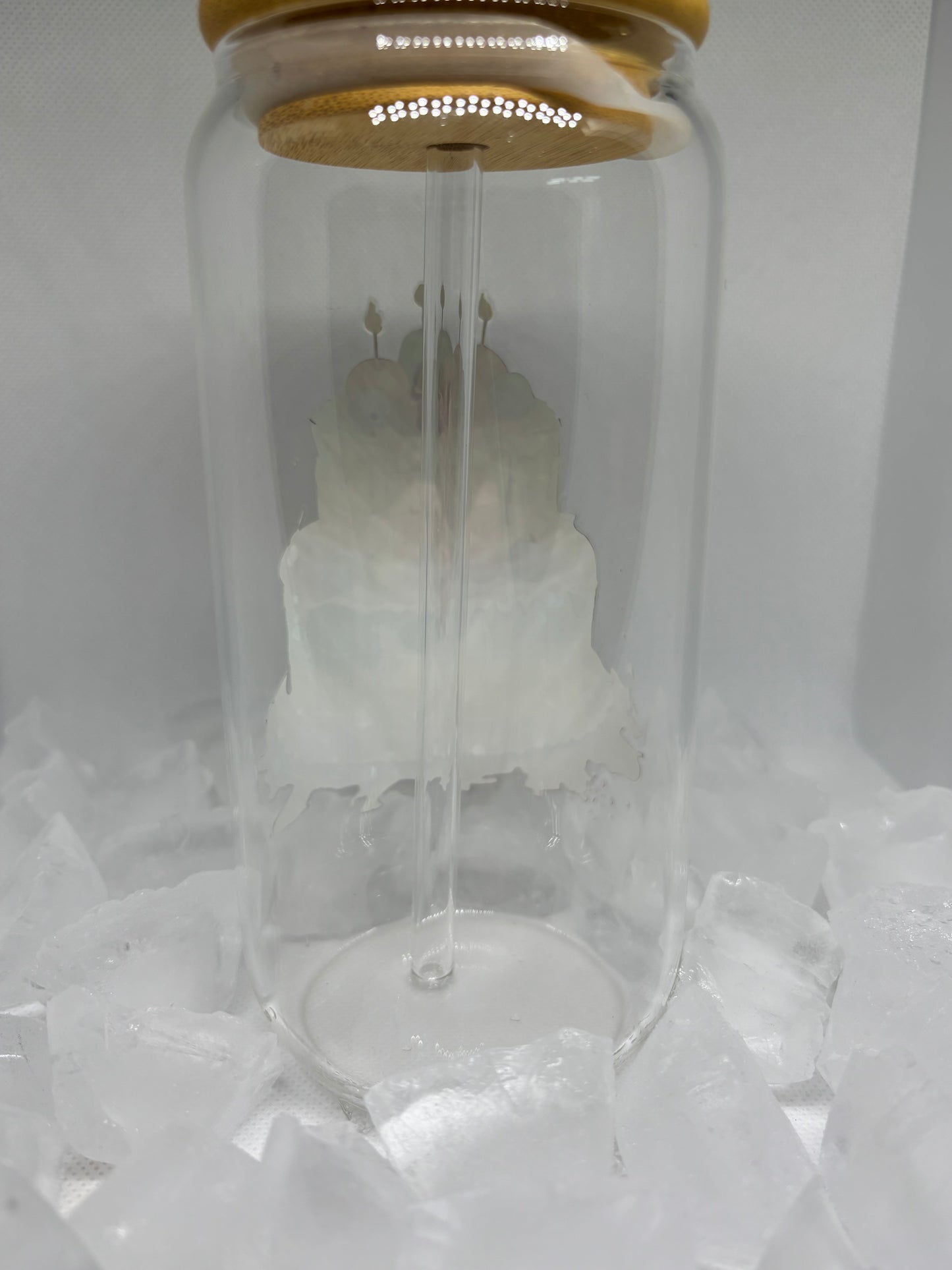 Birthday glass tumbler cup