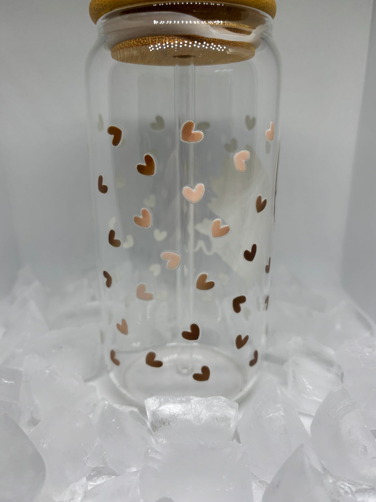 Glass Tumbler Cup - ‘Love ❤️ you’