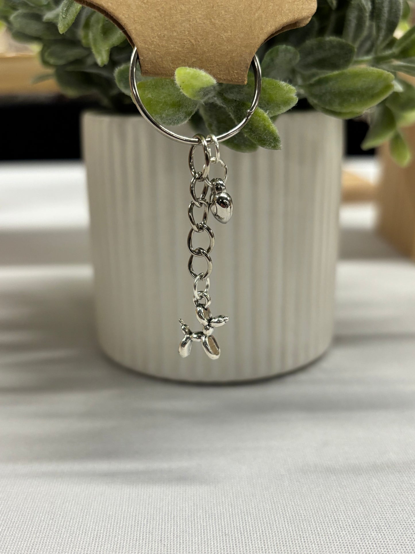 Balloons dog keychain