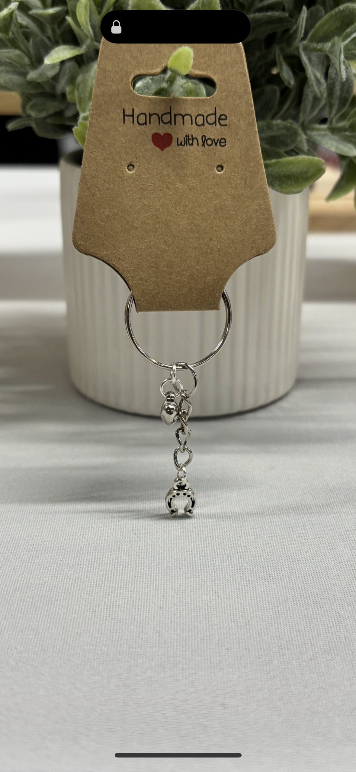 Horse shoe key chain